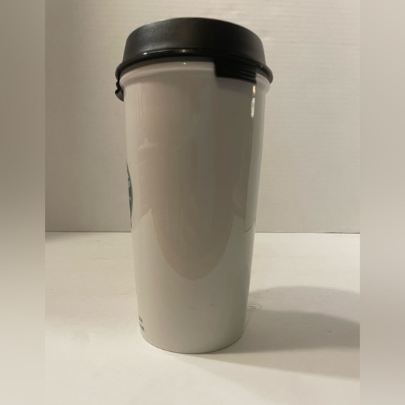 Starbucks Logo White 12 Oz. Ceramic Travel Coffee Mug - Picture 2 of 9